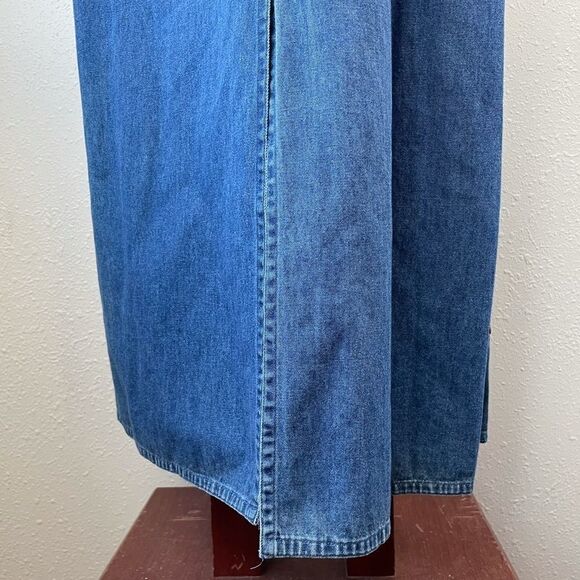 Life Style Denim Floral Maxi Skirt Size M EUC - Picture 10 of 11